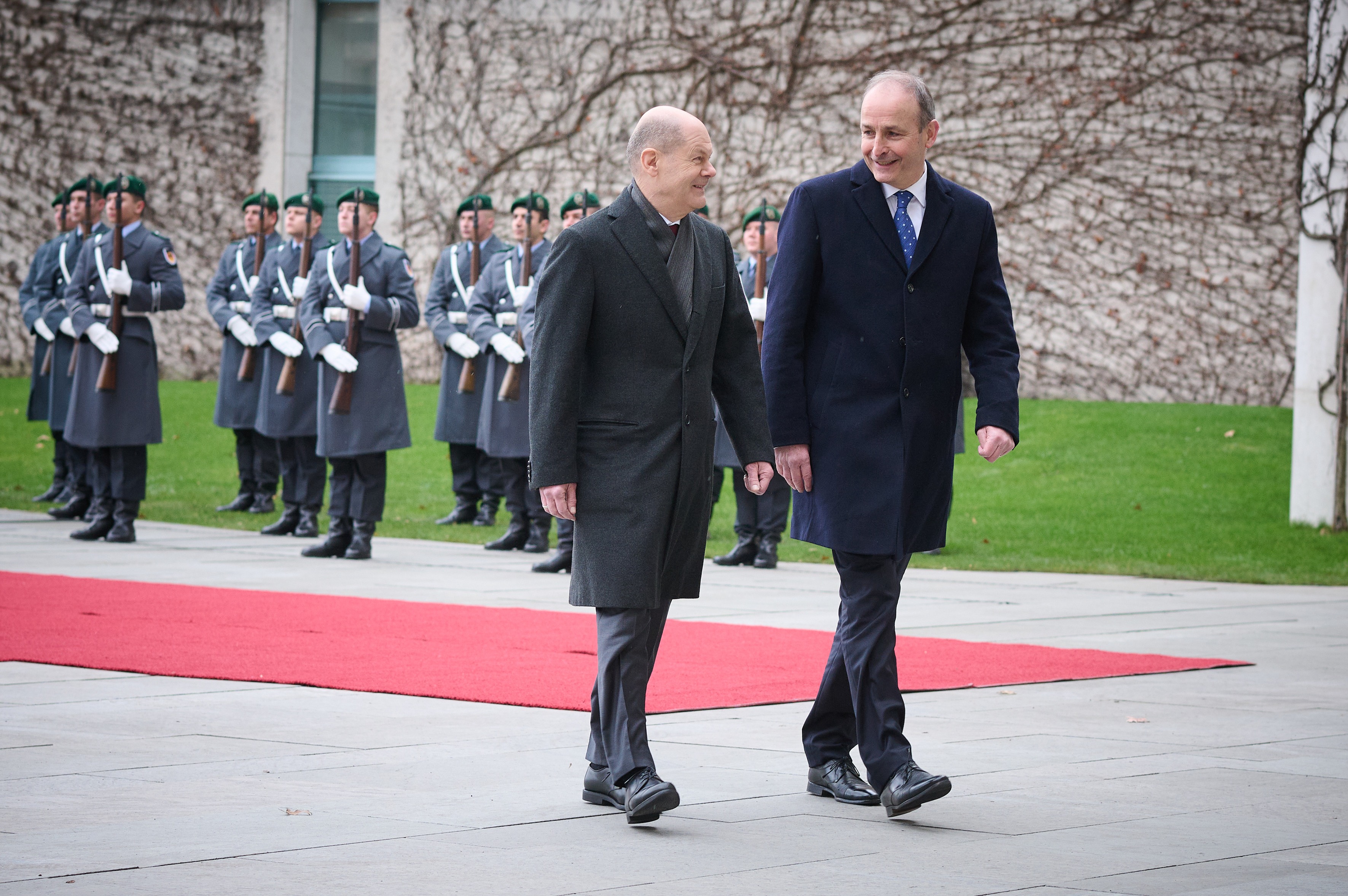 Olaf Scholz trifft den irischen Ministerpräsidenten Irlands Micheál Martin