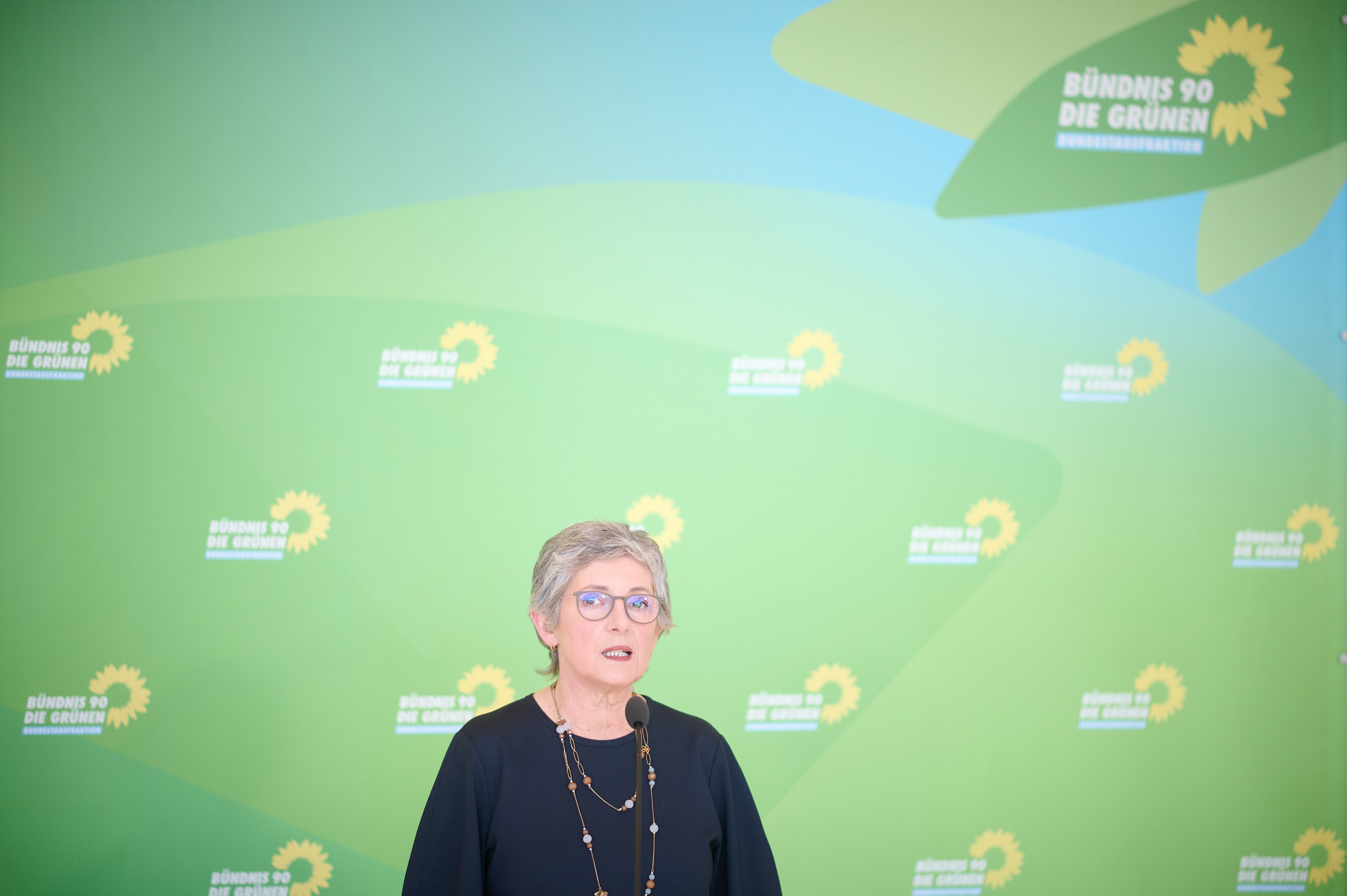 Pressekonferenzen mit Britta Haßelmann im Bundestag