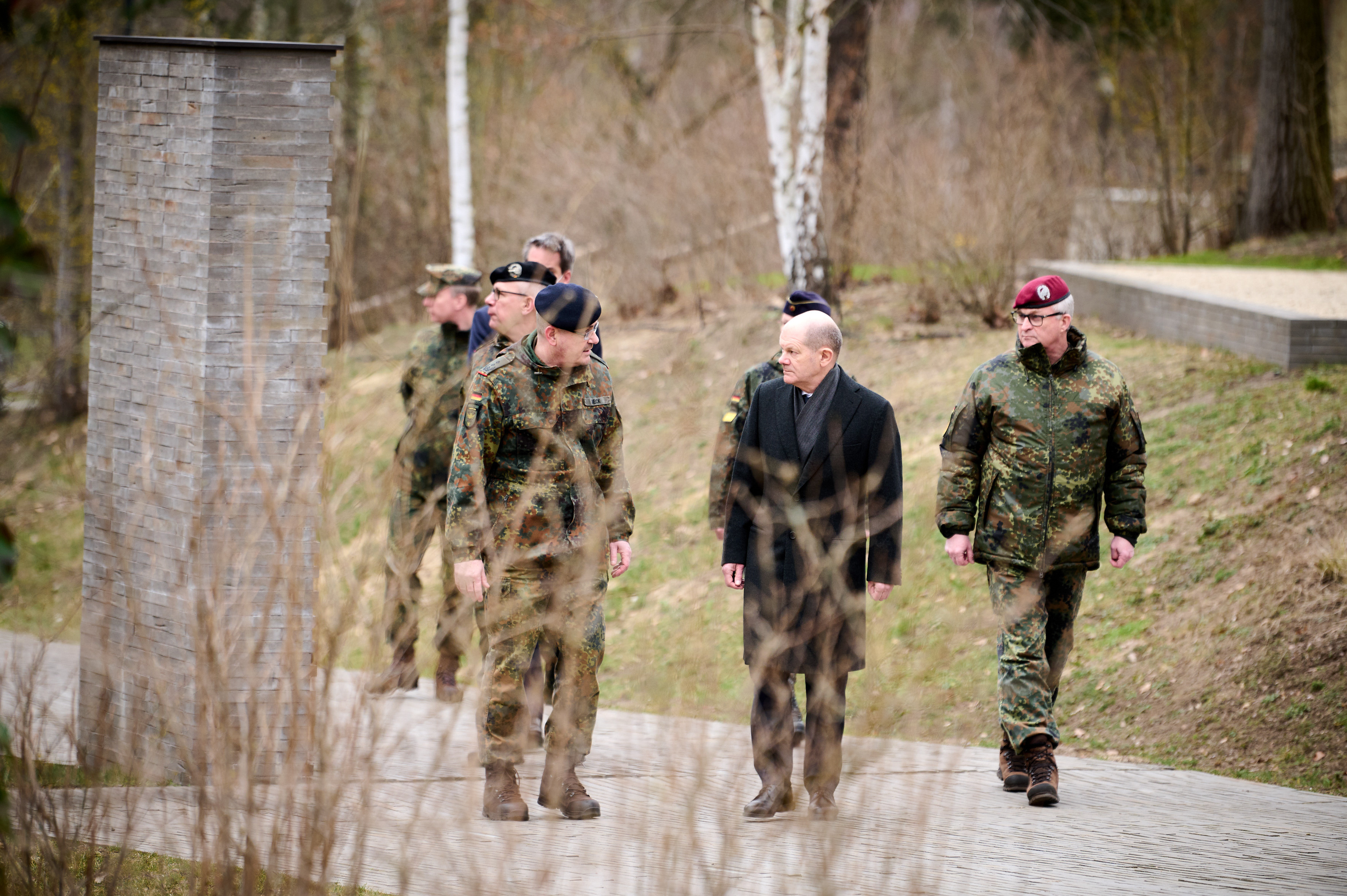 Bundeskanzler Olaf Scholz besucht das Einsatzführungskommando der Bundeswehr in Schwielowsee