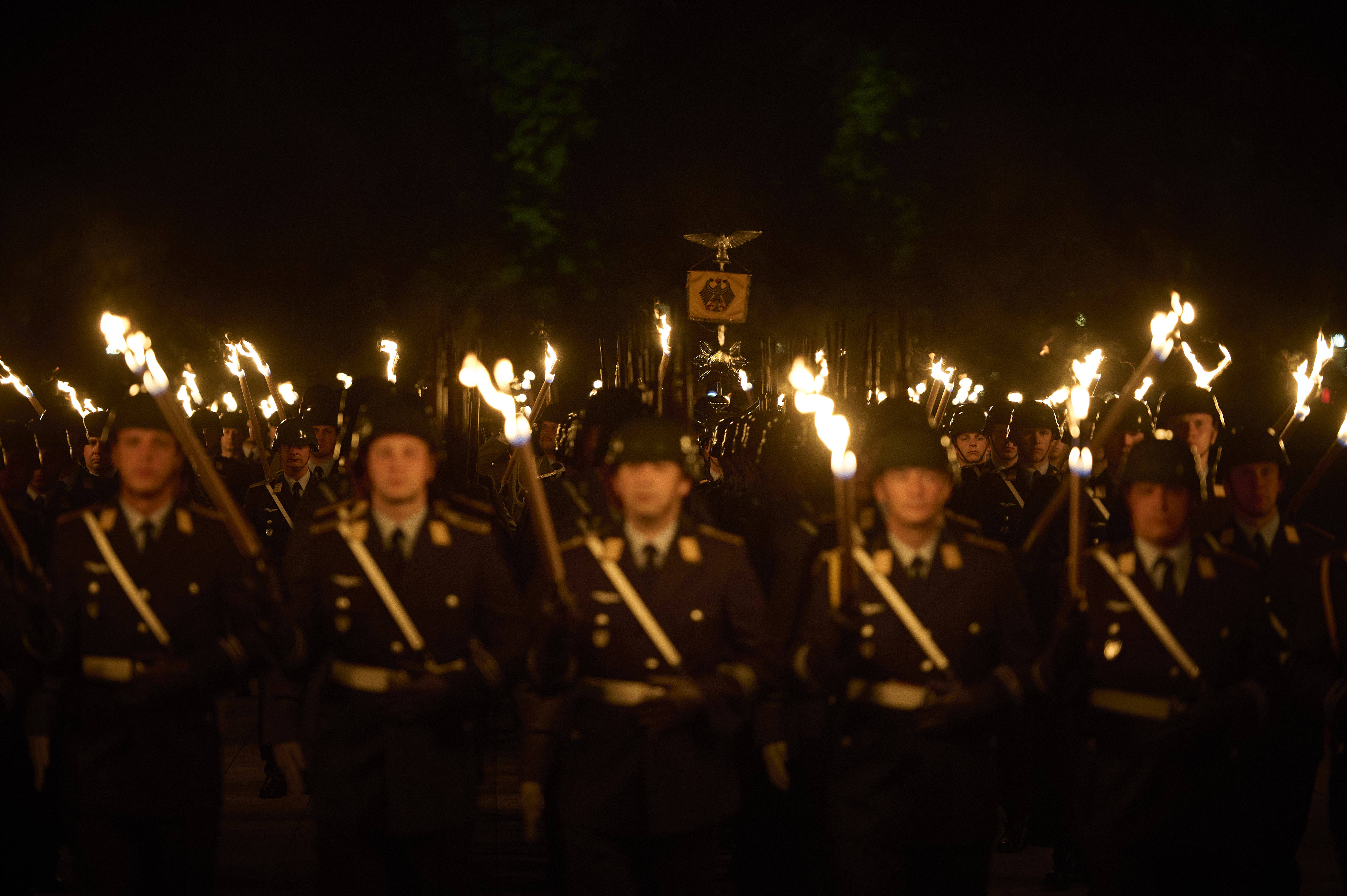 Großer Zapfenstreich für General Tod D. Wolters im BMVg in Berlin