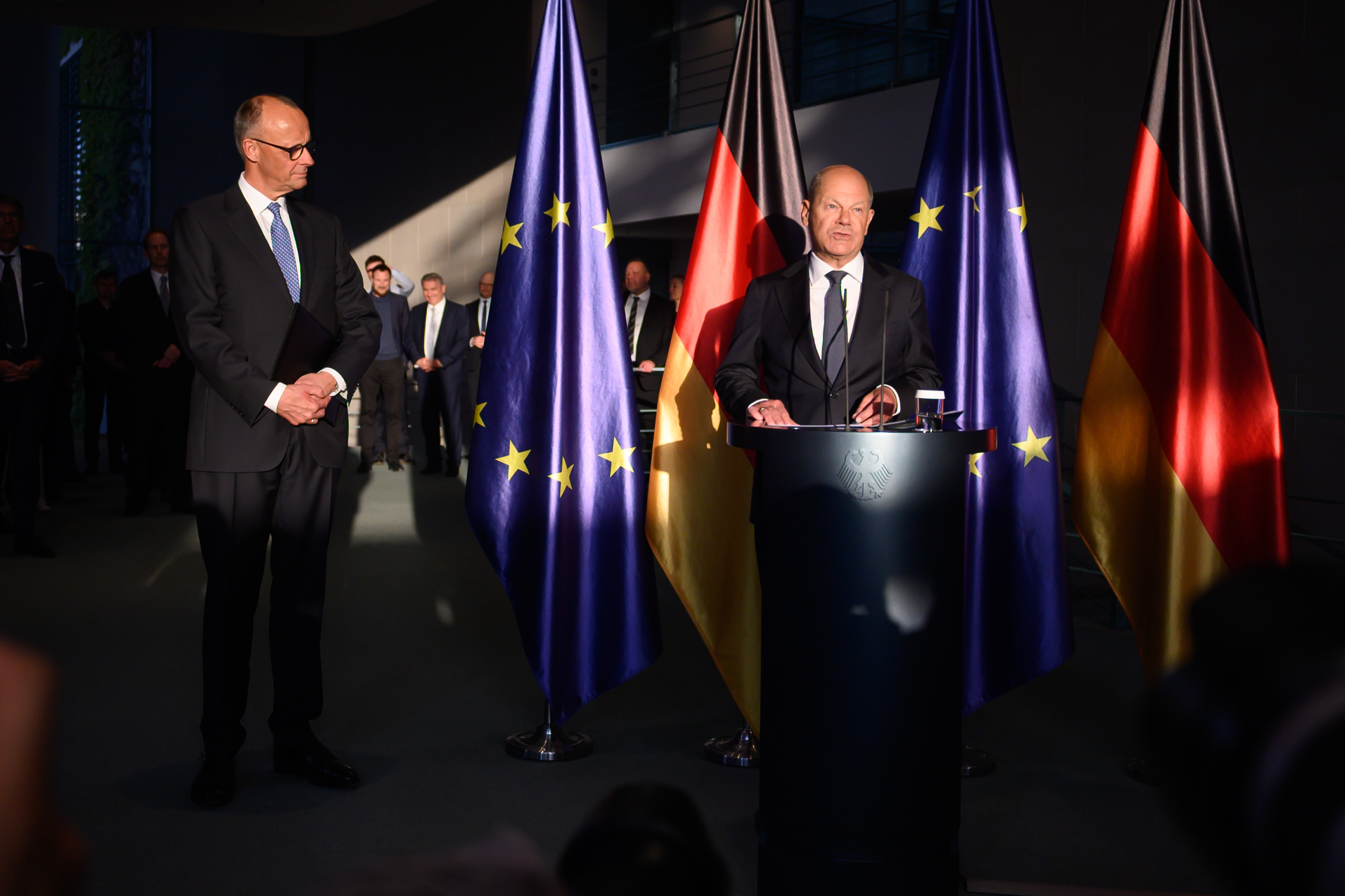 Berlin, Amtsübergabe Olaf Scholz an Friedrich Merz