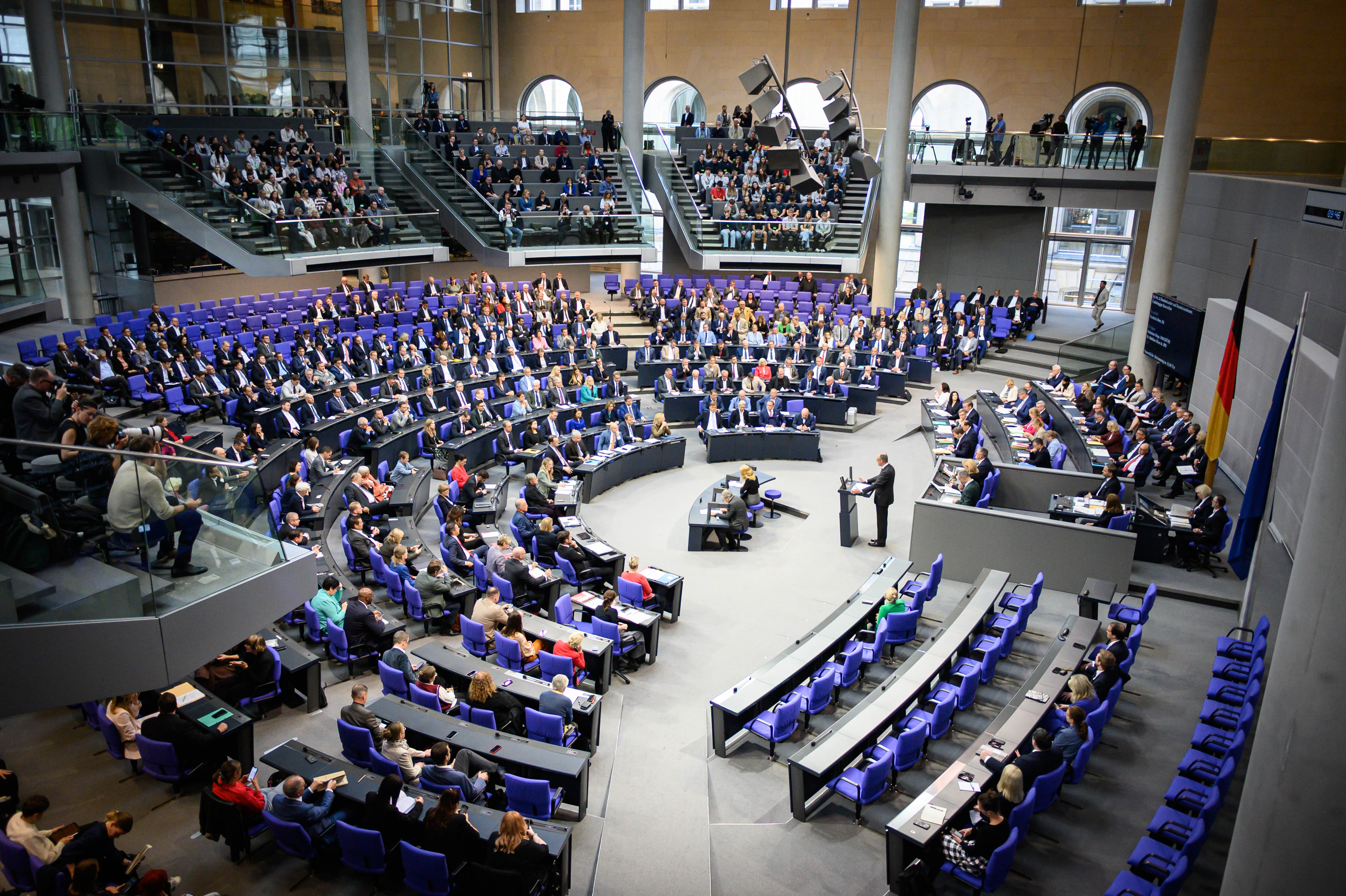 Berlin, Plenarsitzung im Bundestag