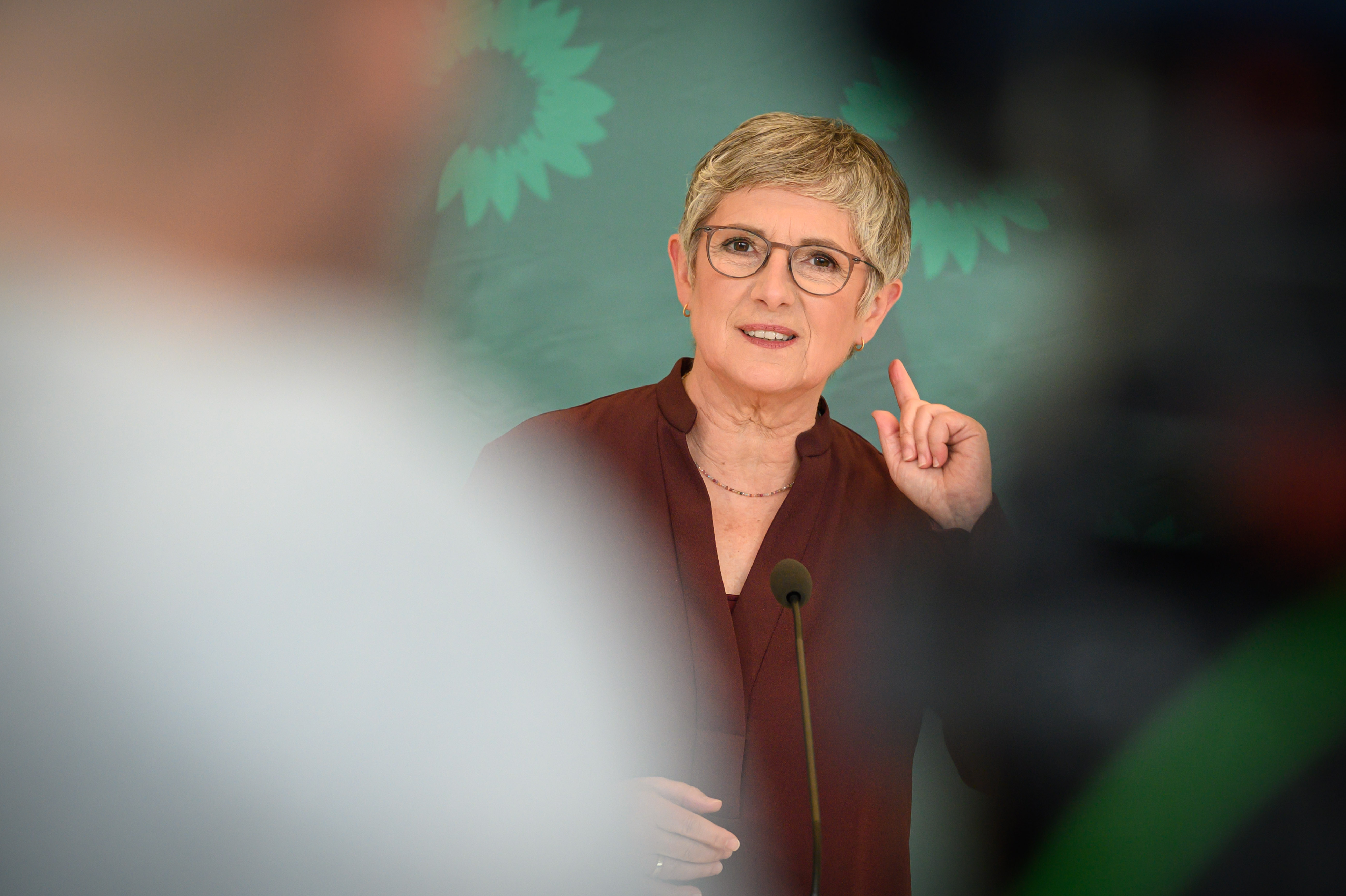Berlin, Pressekonferenzen von Britta Haßelmann im Bundestag