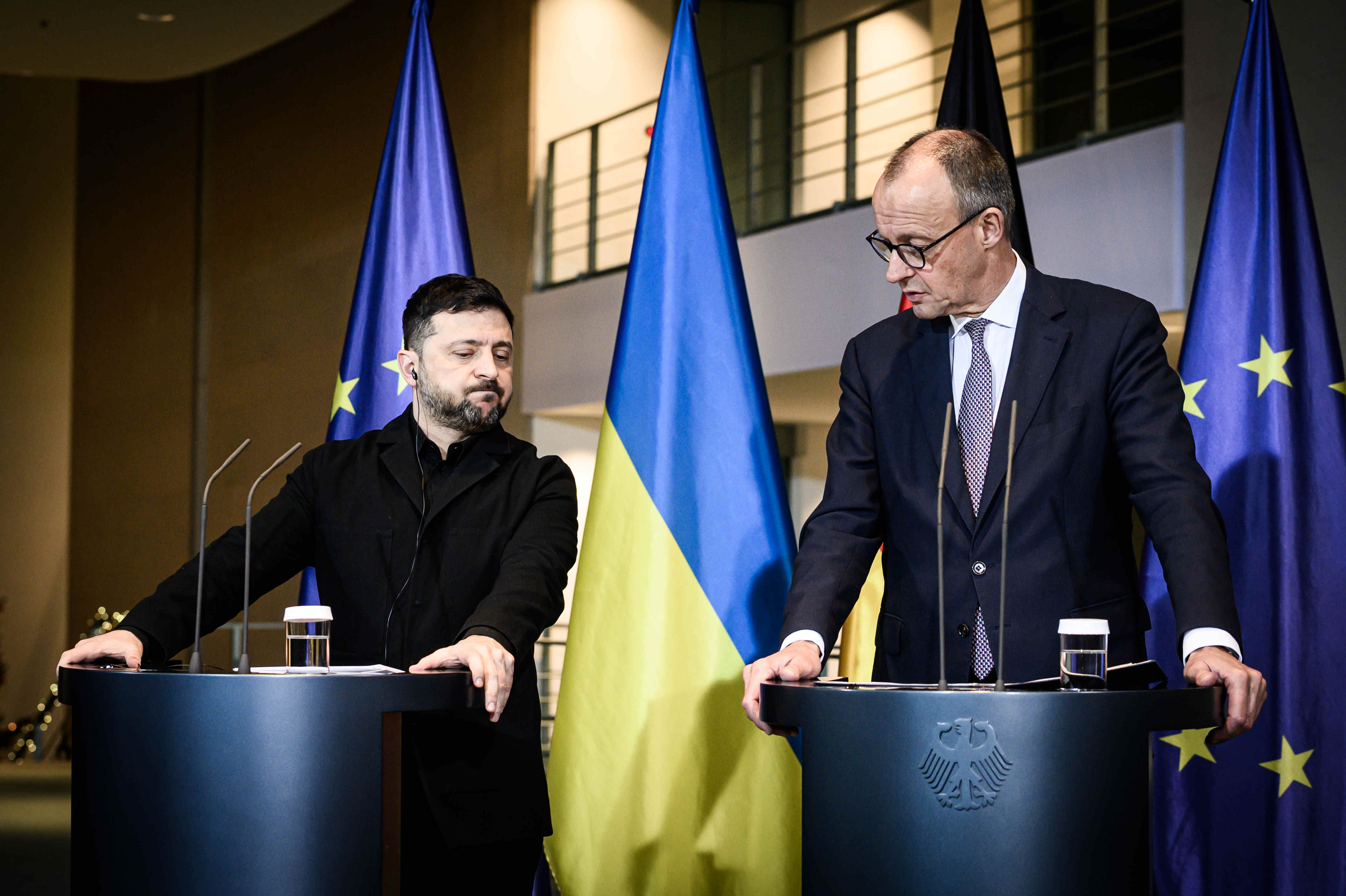 Berlin, Pressekonferenz von Friedrich Merz und Wolodymyr Selenskyj